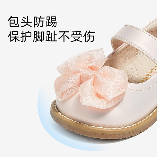 泰兰尼斯女童公主鞋法式绝美小皮鞋春季新款女宝宝包头软底学步鞋 T03T5A5764 商品图2