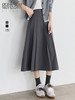 【专属特价】熙世界通勤职场风百褶半身裙女高腰显瘦气质a字裙子2025春秋新款 商品缩略图0