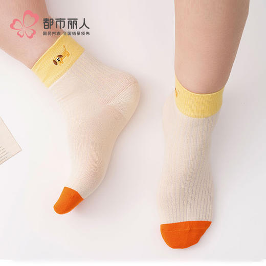 都市丽人中精梳棉活力趣味常规袜JCHDA2 商品图0