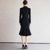 IWY/黑色鱼尾连衣裙新款女春季高级性感裙子西装裙子Q1250 商品缩略图4