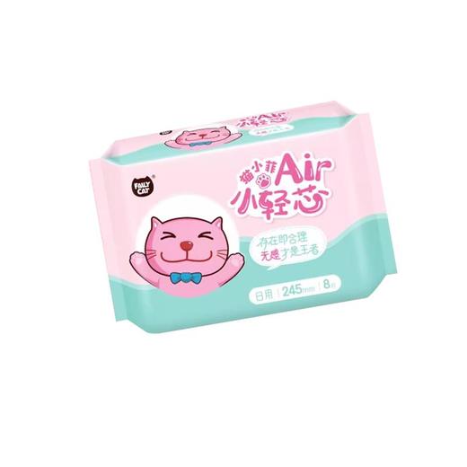 恩芝猫小菲6纤薄日用卫生巾8片【20066802】 商品图0