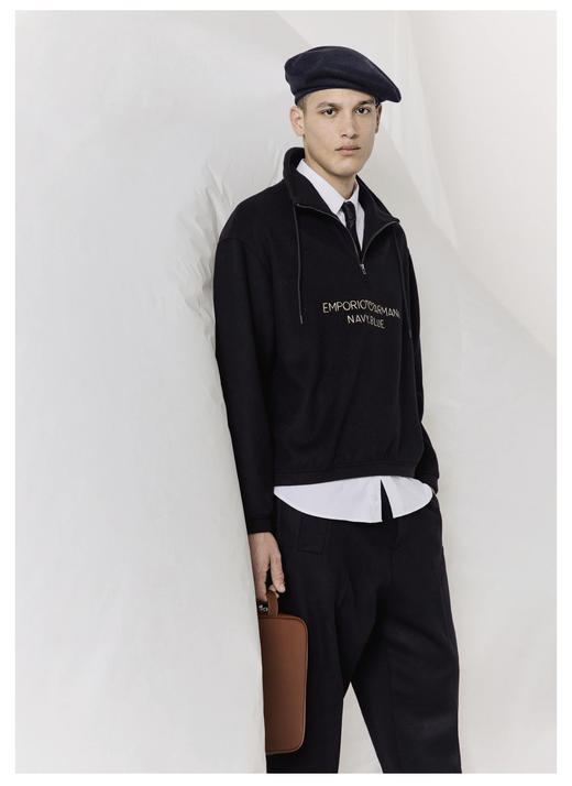 E@ 半拉链 厚毛圈高领卫衣外套 WY886 商品图1