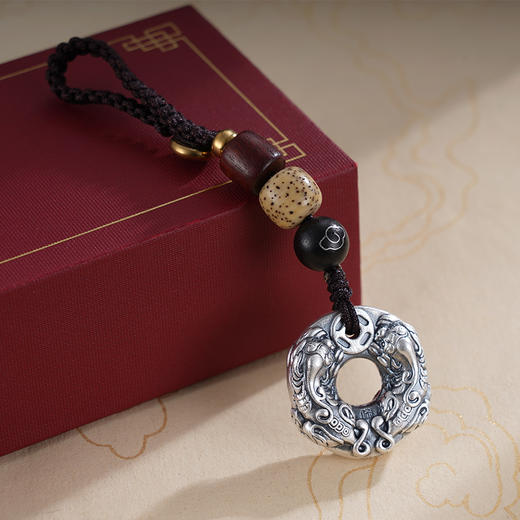 子佩集S999银【貔貅护主】钥匙扣纯银【DZ1110-1】原创作品2501 商品图3