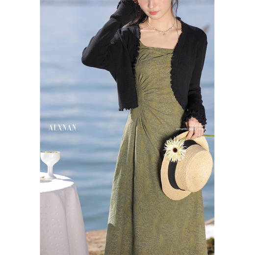 【65折秒杀】鹿向南「绿意盎然」气质针织开衫L528102SY 商品图3