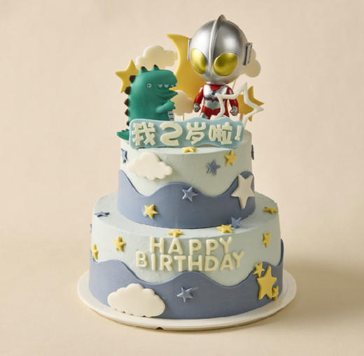 奥特曼打怪兽童趣蛋糕 商品图0