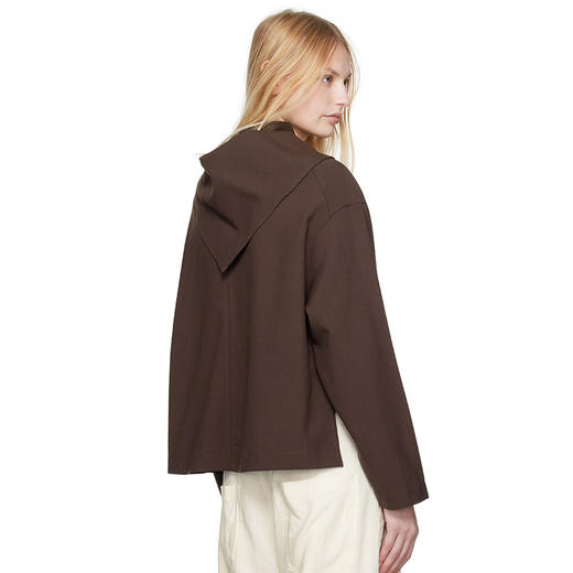 STUDIO NICHOLSON ASSYMETRIC HEM女式丝绸垂坠上衣 带丝巾可脱卸 商品图3