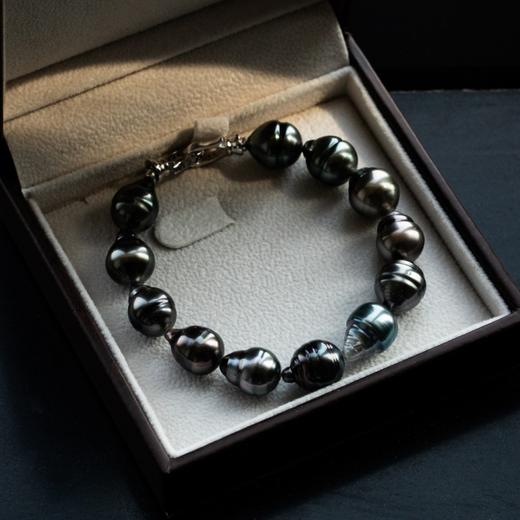 菜菜家大溪地螺纹珍珠项链/手链|10-11mm点位，近圆微瑕，珠层饱满 商品图11