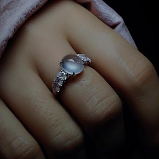 “满目星河”2号18k镶嵌翡翠戒指 商品图8