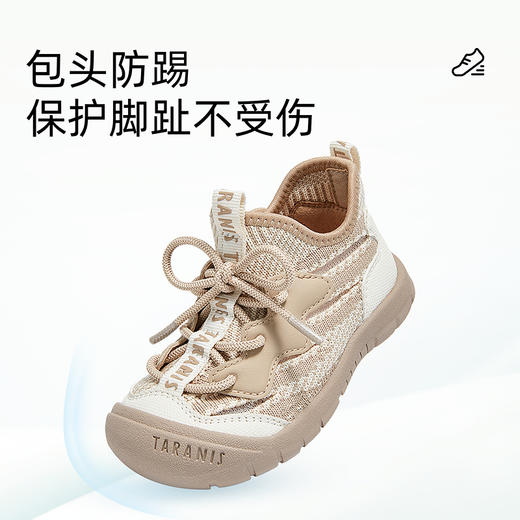 泰兰尼斯春季新款男宝宝学步鞋包头软底儿童鞋女童轻便运动机能鞋  T01T5A6164 商品图2