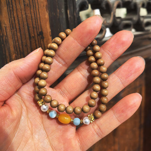 0.6双圈蜜蜡手串 商品图2