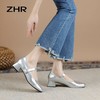 ZHR则则浅口单鞋女2024新款百搭女鞋透气方头小香风玛丽珍鞋粗跟 商品缩略图8