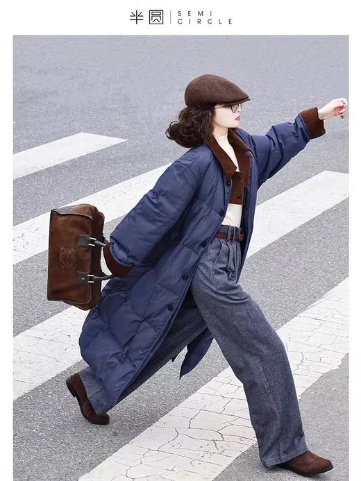 半圆/D22404438/超长款超厚加厚过膝羽绒服 商品图1
