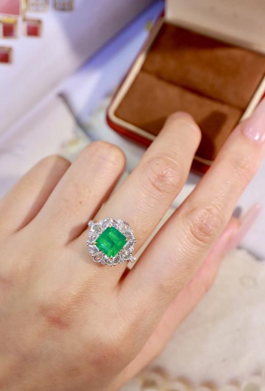 2.22ct刻面祖母绿戒指 商品图2