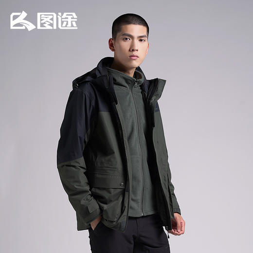 Senselead|男式套绒冲锋衣 SSAWJ910319 商品图1