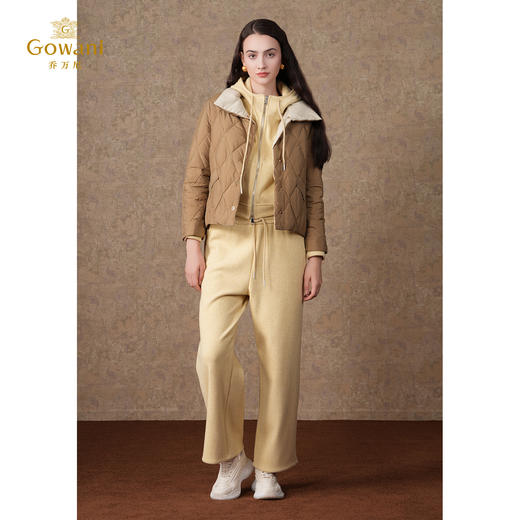 乔万尼新款羽绒服短款简约撞色设计白鸭绒ET4T998 商品图1