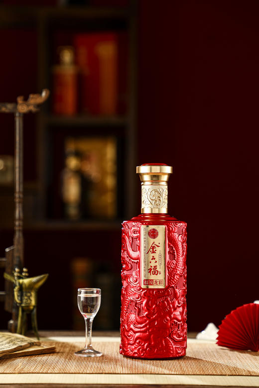 【春节热款】金六福福锐龙彩 兼香型白酒 50.8%vol 500ml*6瓶 商品图4