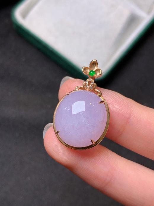 紫罗兰翡翠吊坠 商品图1