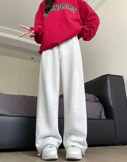 <曾小咸推荐> 两穿白灰加绒卫裤  商品图7