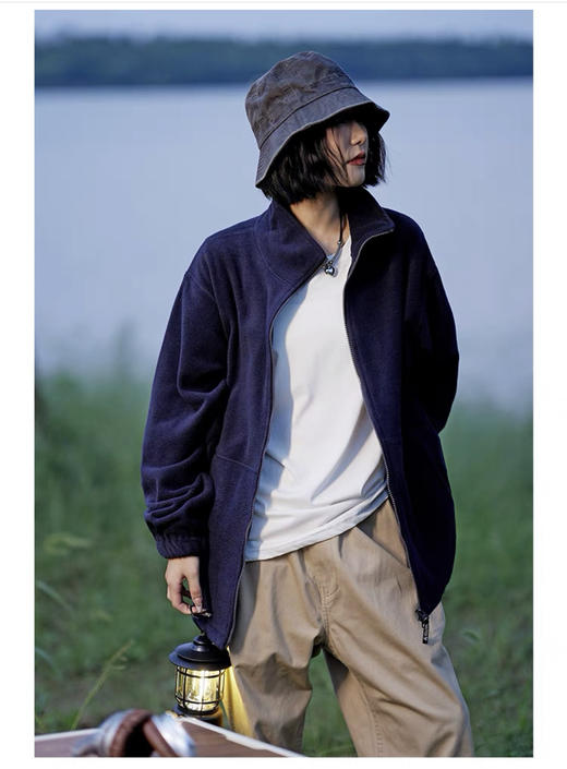 长古川naut1ca 户外立领外搭摇粒绒外套 WT816 商品图3