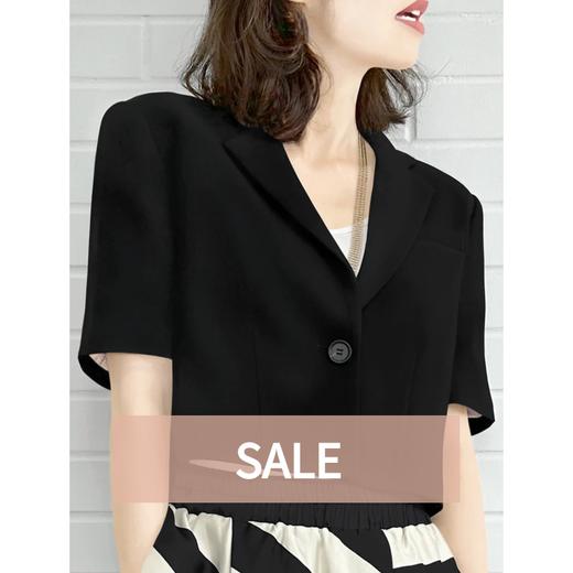 TYNVIE 短袖西装外套 - 黑色 商品图0