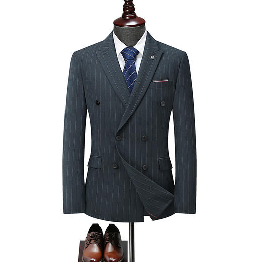 【商城同款】【DDS】大依优型大码西装休闲西服马甲三件套套装西裤外套裤子加肥加大肥佬休闲商务上衣男士胖子正装西装 商品图6