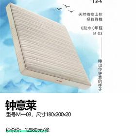 钟意莱 型号M-03,尺寸180x200x20