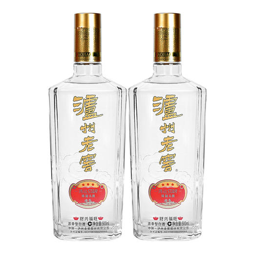 泸州老窖鸿运STAR精制头曲酒财兴福旺52度 双支装礼盒 500ml*2瓶/盒 商品图3