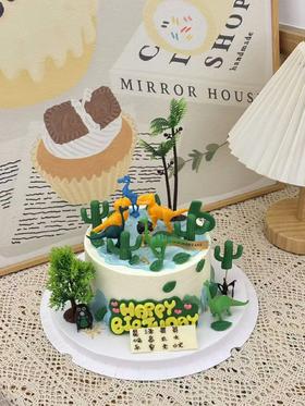 恐龙森林主题蛋糕