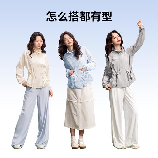 优选丨MOLYVIVI2025夏季新款小轻风水波纹梭织轻薄透气防紫外线专业硬核防晒服 商品图4