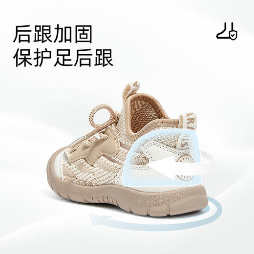 泰兰尼斯春季新款男宝宝学步鞋包头软底儿童鞋女童轻便运动机能鞋  T01T5A6164 商品图3