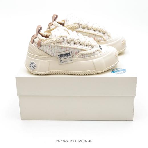 吴建豪xVESSEL粗花呢小香风限定软木帆布鞋 男女鞋合集 商品图1