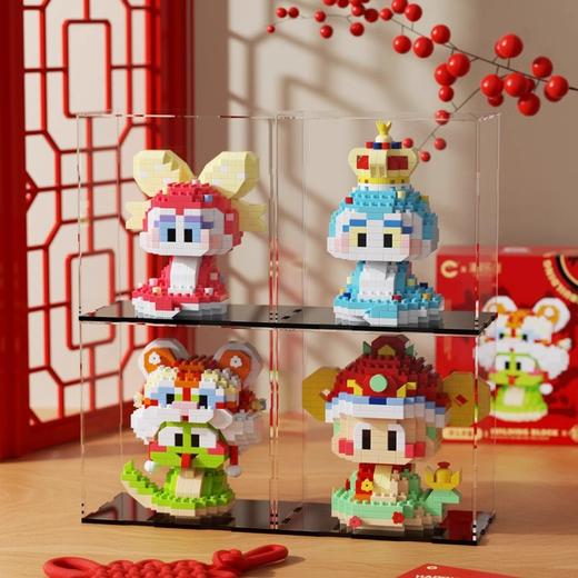 【马年限定❗️巳马四宝积木礼盒】兼容乐高春节拼装玩具国潮醒狮儿童拼图摆件新年礼物套装 商品图6