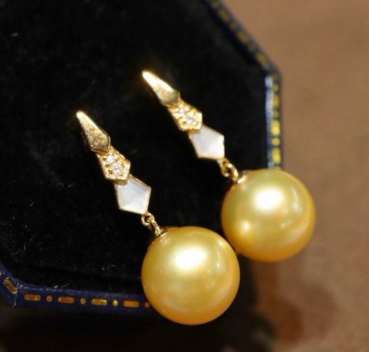 10mm-11mm金珠耳坠 商品图2