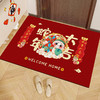 【马年限定❗️纳福喜庆红地毯】柔软舒适，毯面厚实，新年春节卡通生肖水晶绒入户门垫家用玄关地垫耐磨易打理门口脚垫年货 商品缩略图5