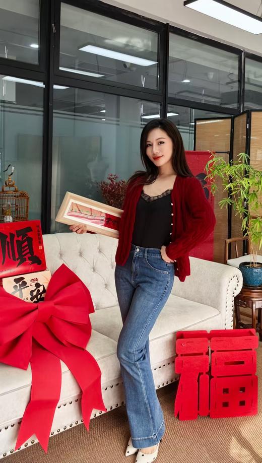 逸红颜明月优选#女王微喇牛仔裤『岚畔』超舒适四面弹，宽边裤脚显高显瘦，又好看出新高度了！ 商品图7