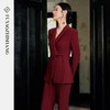IWY/扶摇系列 安可拉红西装套装女国风盘扣西服外套新中式职业装FYCP530 商品缩略图1