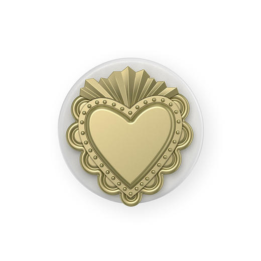 【甜】热烈之心·MagSafe圆啪嗒 MAGSAFE磁吸手机气囊支架 Round圆啪嗒系列 黄色 爱心 商品图1