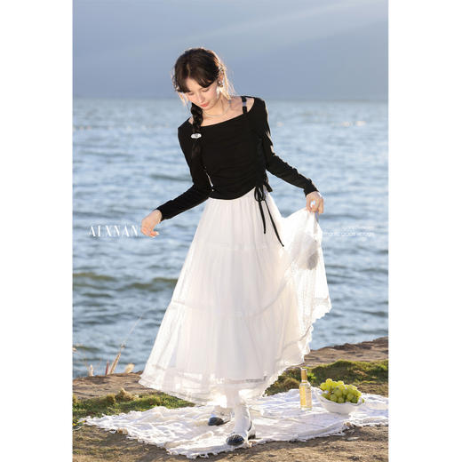 鹿向南「梦境幻想」气质a字半身裙 商品图2