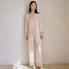 桑蚕丝鸢尾贴布绣】重磅真丝睡衣女100%桑蚕丝衣裤套家居服金三塔  YSFFA208 商品缩略图2