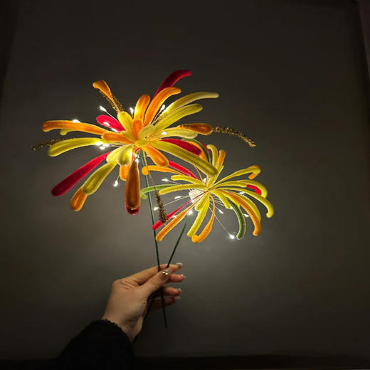 【超美❗️DIY扭扭棒烟花】烟火起 照人间 喜悦无边！手工自制材料包创意新年礼物氛围感拍照送朋友新年蛇年春节年货 商品图5