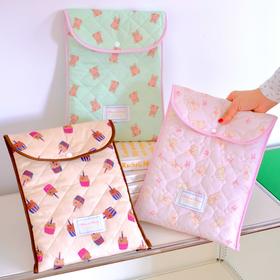 BLEU et ROSE【动物家族】电脑包