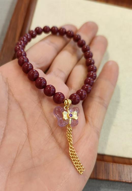 紫金纱手串，配紫水晶，珠子尺寸:6mm 重量:13g 商品图1