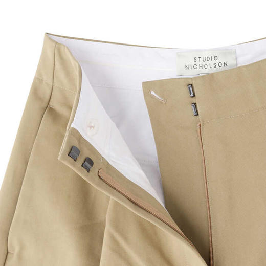 STUDIO NICHOLSON DEEP PLEAT 女式经典款廓形九分裤DORDONI 商品图2