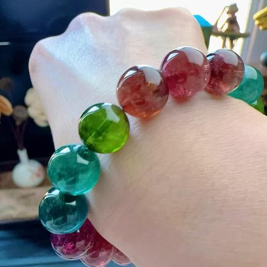 12mm单圈彩虹碧玺手串 商品图4