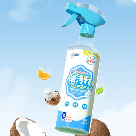 净狮食品级重油污净2瓶|不伤手一喷一擦轻松除油，油烟机/灶台/烤箱/锅具可用 商品图0