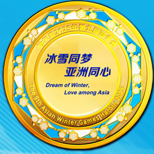热卖中！！第Yi款2025年亚冬会组委会官方发行《亚冬会核心元素彩色金章大全套》 商品图5