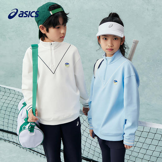 【商场同款】Asics/亚瑟士童装2025年春季新儿童运动长袖卫衣T恤 商品图0