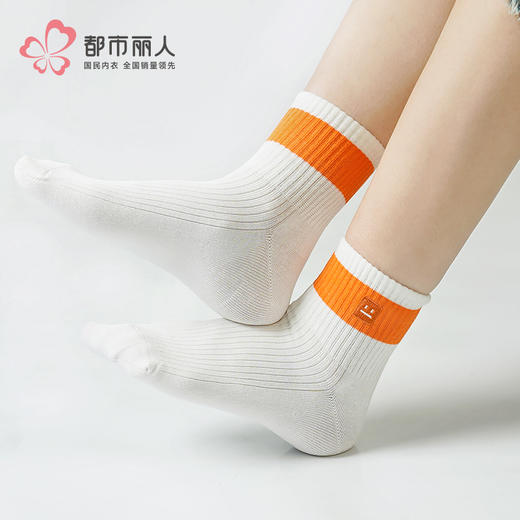 都市丽人中精梳棉休闲运动常规袜LCHDD7 商品图0