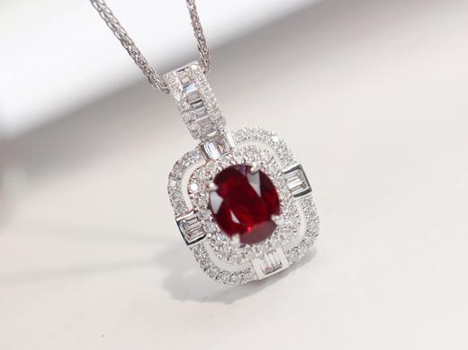 1.13ct刻面红宝石吊坠 商品图3