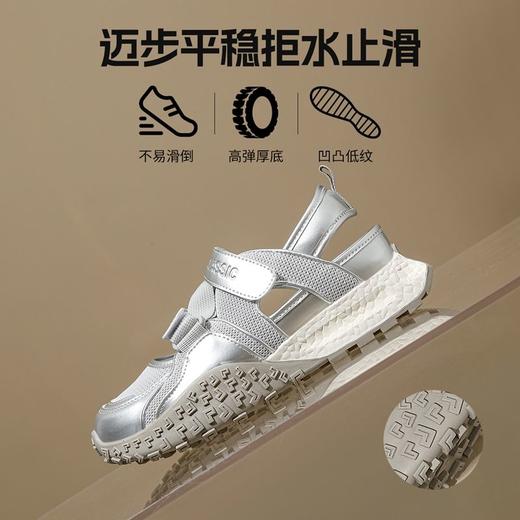 ZHR则则银色镂空包头运动凉鞋女2024夏季新款网面透气老爹鞋女鞋 商品图4